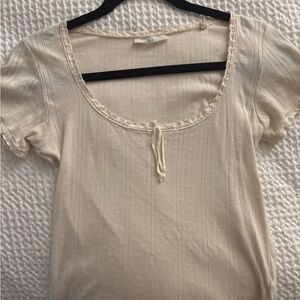 Gorgeous doen pointelle tee